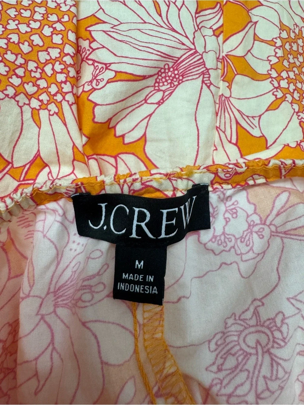 EUC J.Crew Tie Front Cotton Poplin Midi Dress